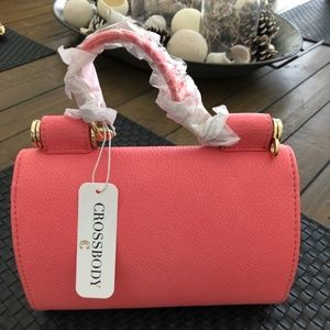 Top Handle Crossbody Bag - Coral